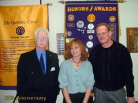 President Scott Gibson, Alison Downie and Rob Graham at the 20th